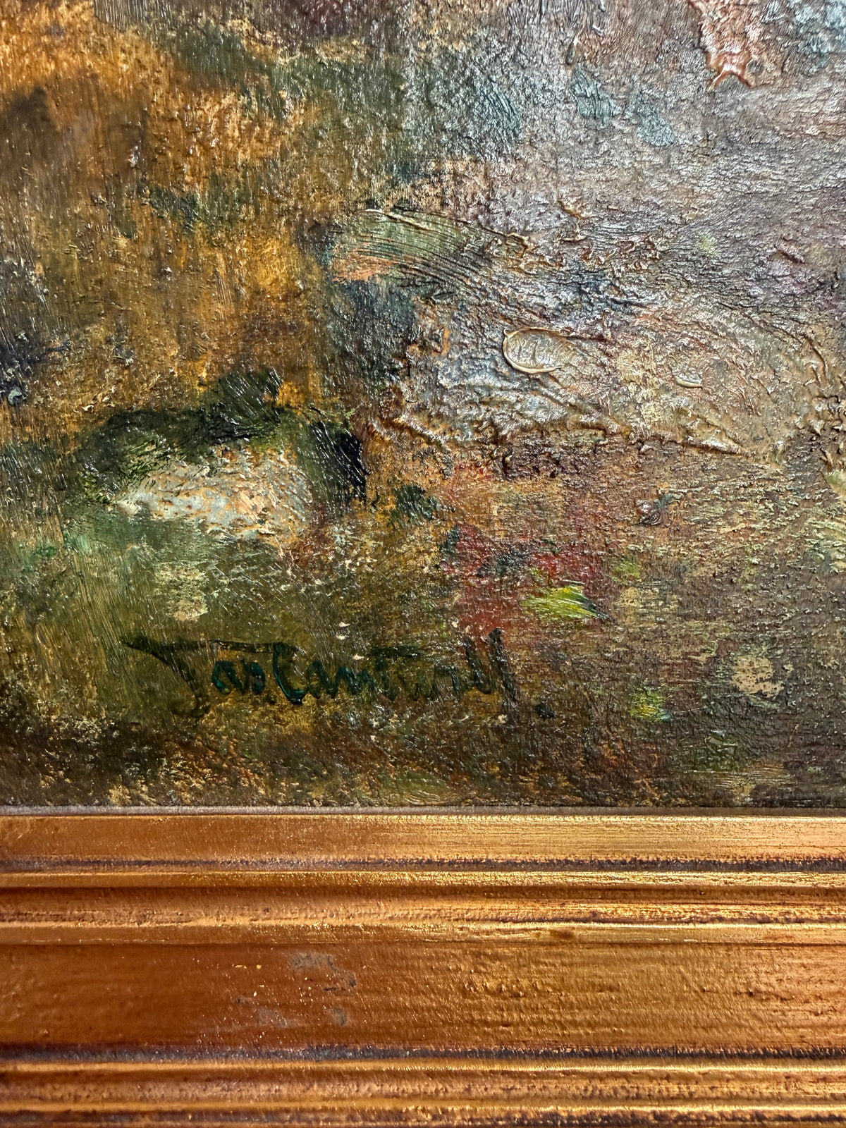 James Cantwell American Tonalist Landscape Oil Painting, Signed, c.1900