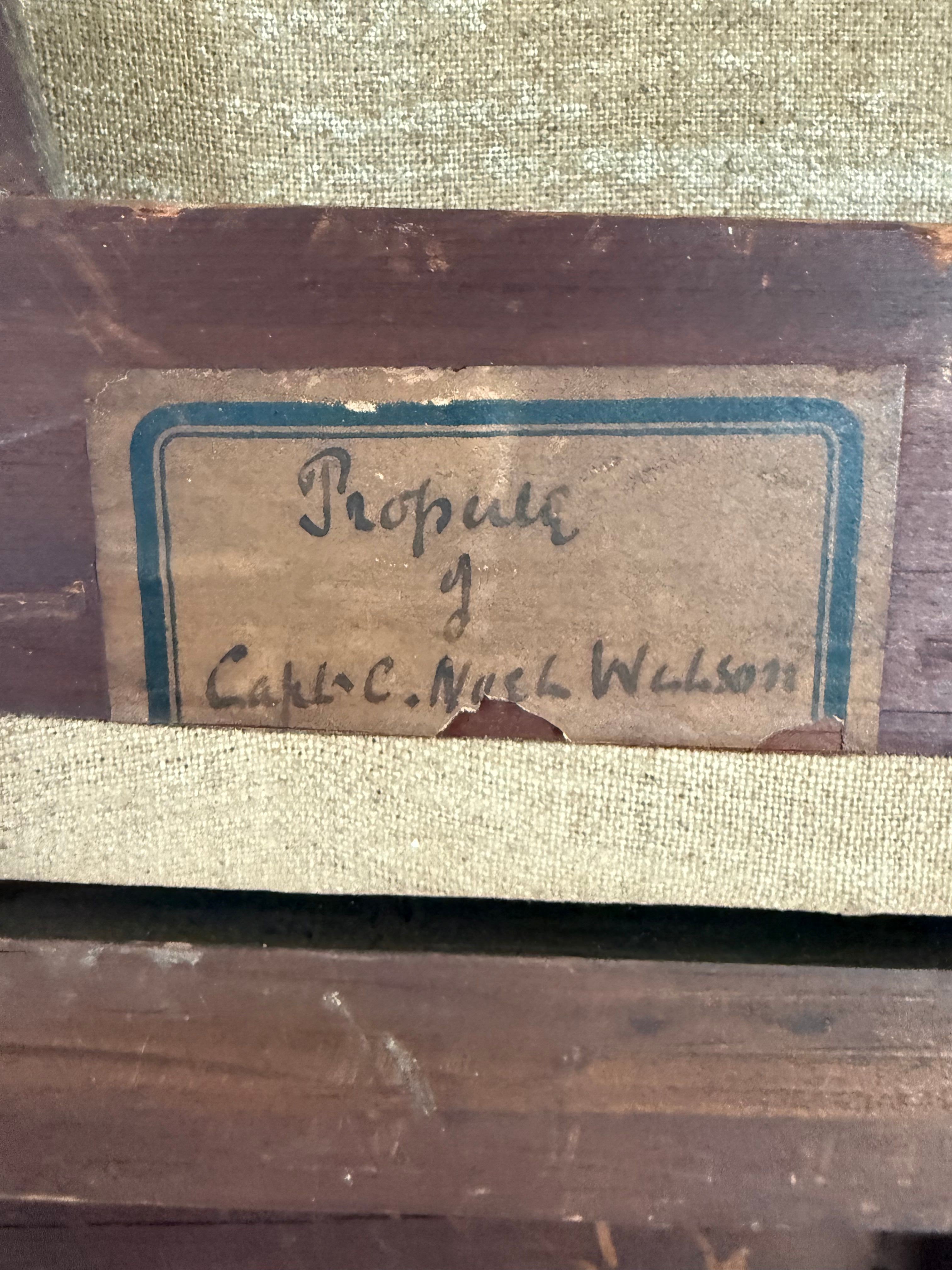 Victorian British Oil Portrait of a Gentleman, Royal Warrant Frame, c.1840-1860