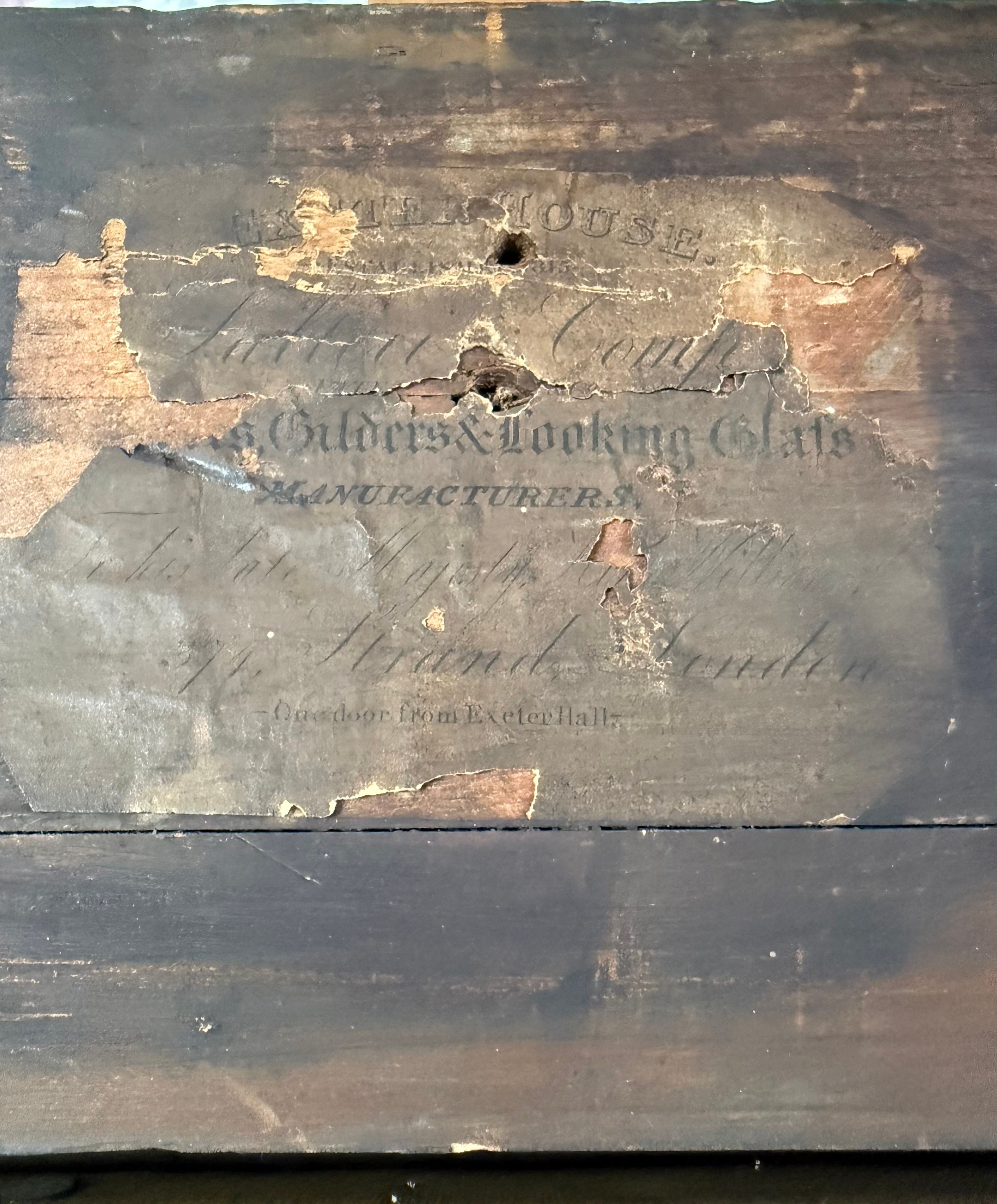 Victorian British Oil Portrait of a Gentleman, Royal Warrant Frame, c.1840-1860