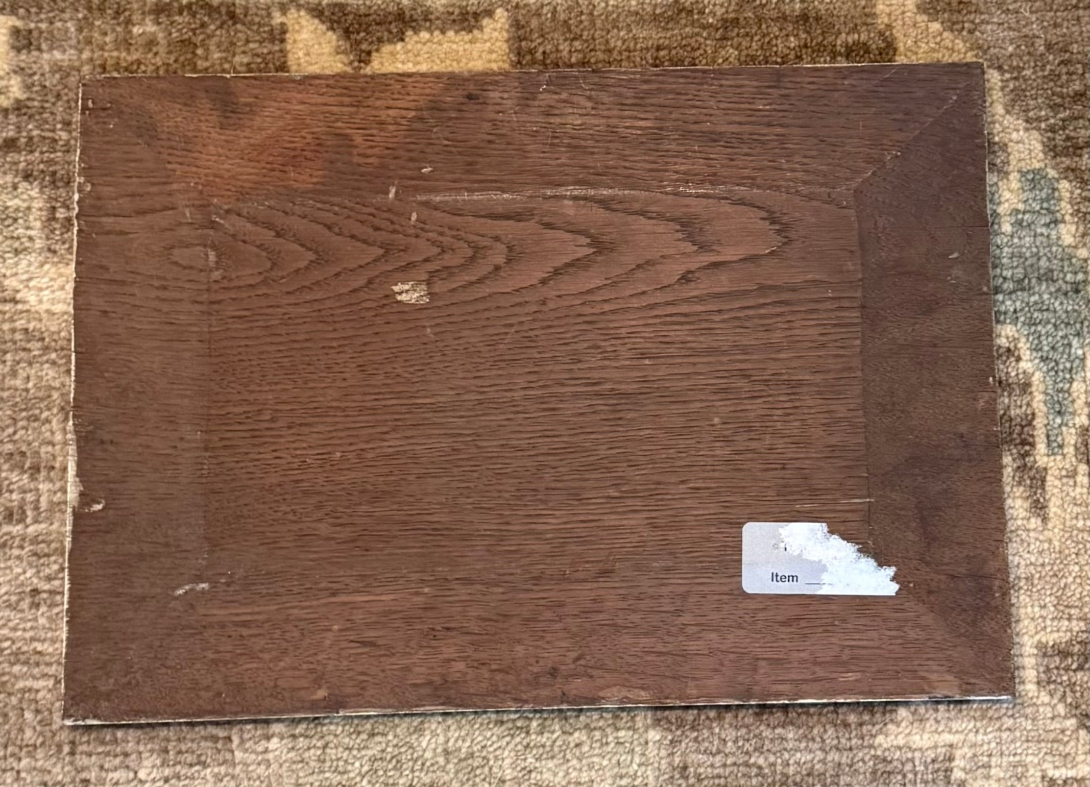 Antique European Oil on Board Winter Farm Village — Hague School Tradition Signed