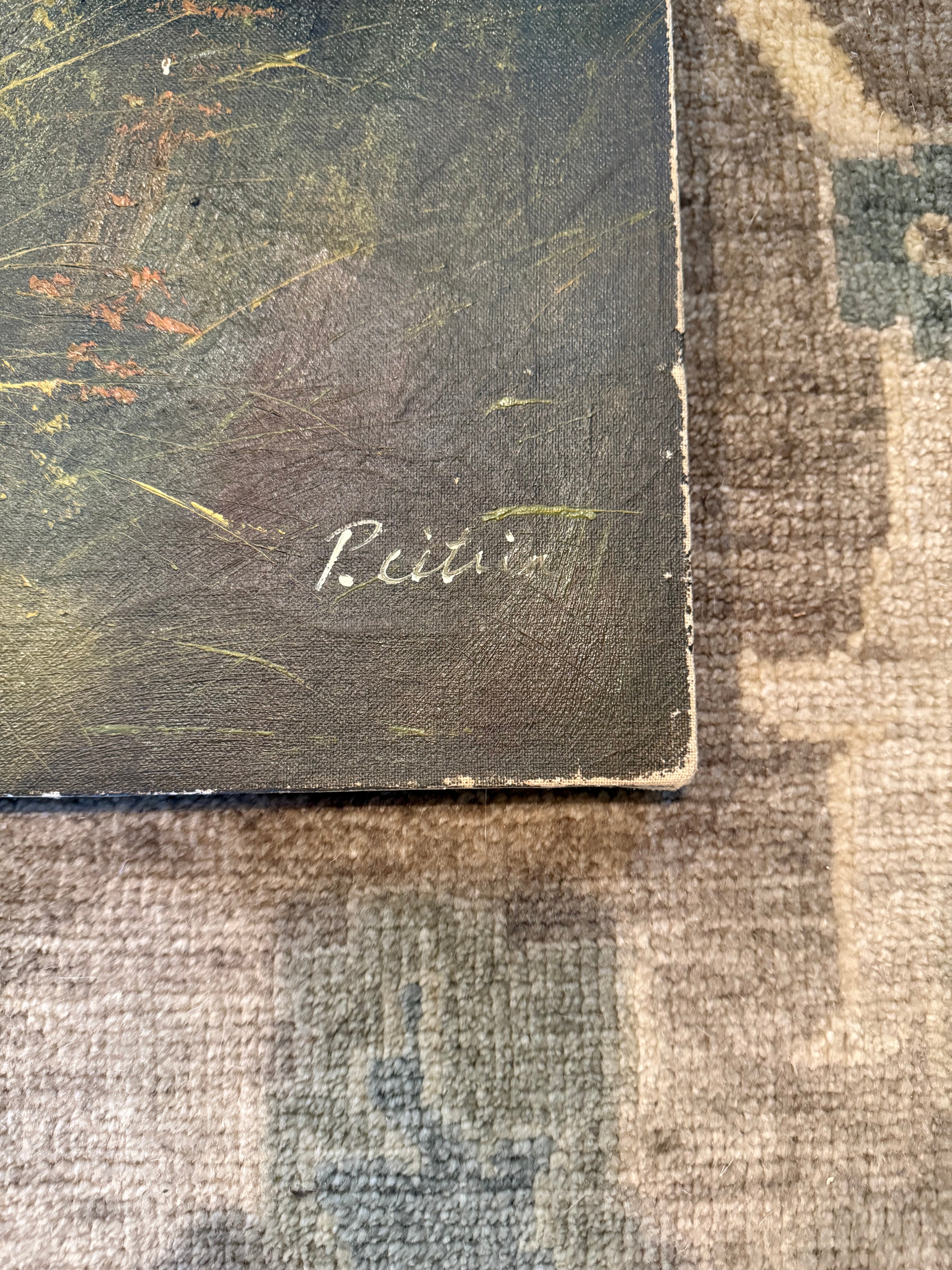 Sporting Oil, English Pointer & Pheasant, Signed P. Reitin