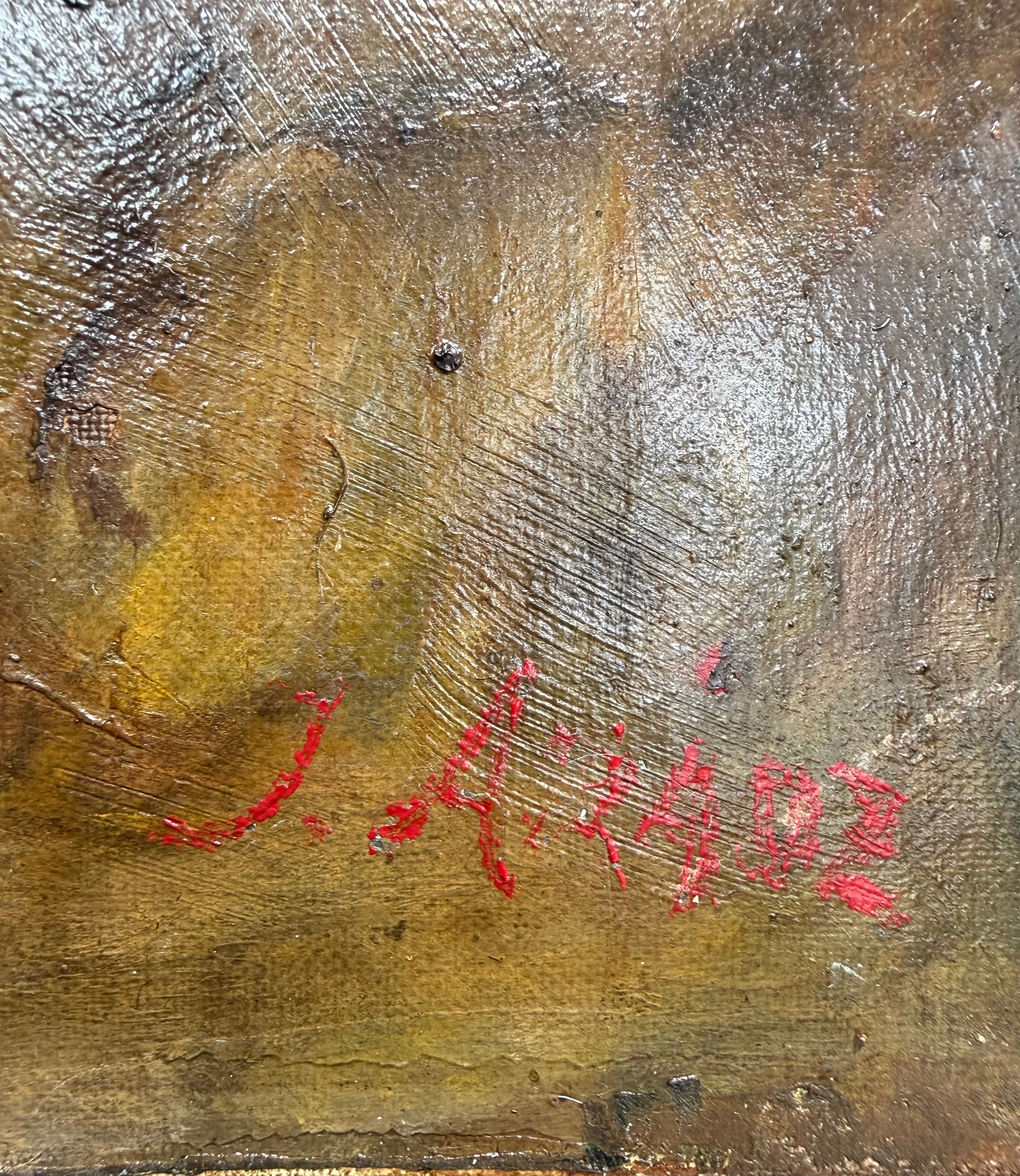 Antique English Fruit Still Life, Oil on Canvas - Signed, c.1900