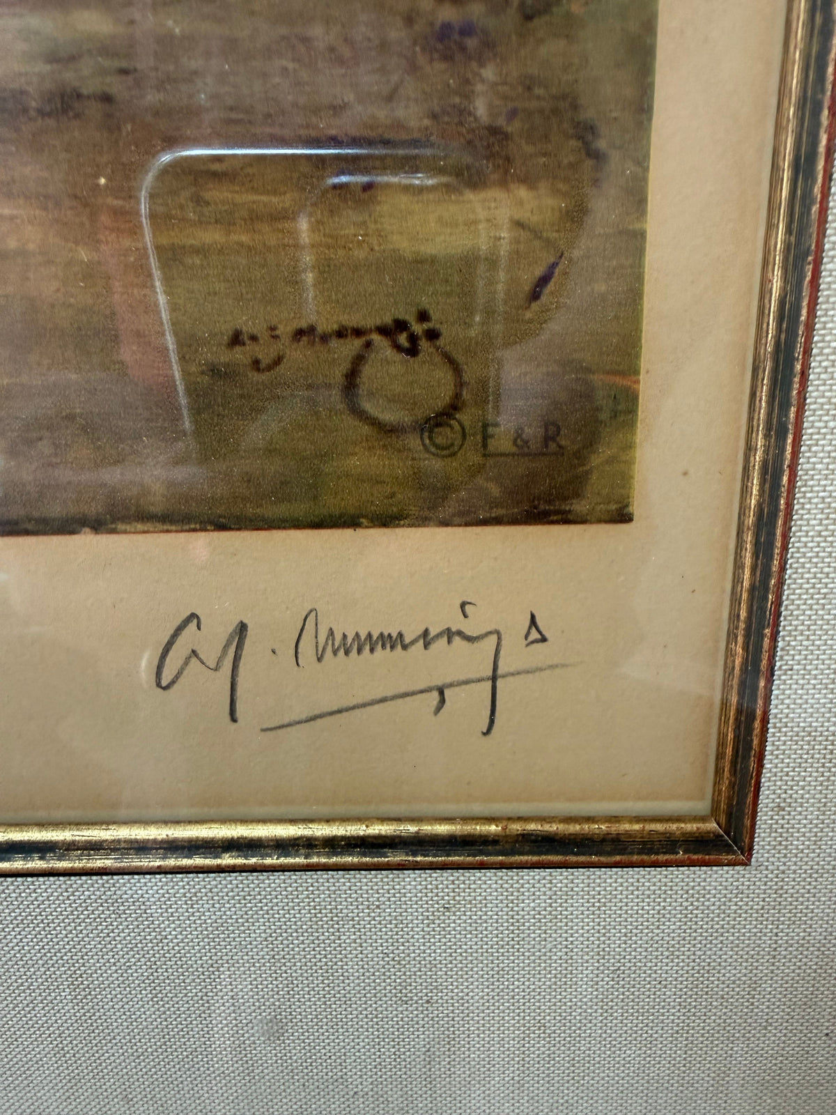 Sir Alfred Munnings, After the Race, Pencil Signed Frost & Reed Chromolithograph