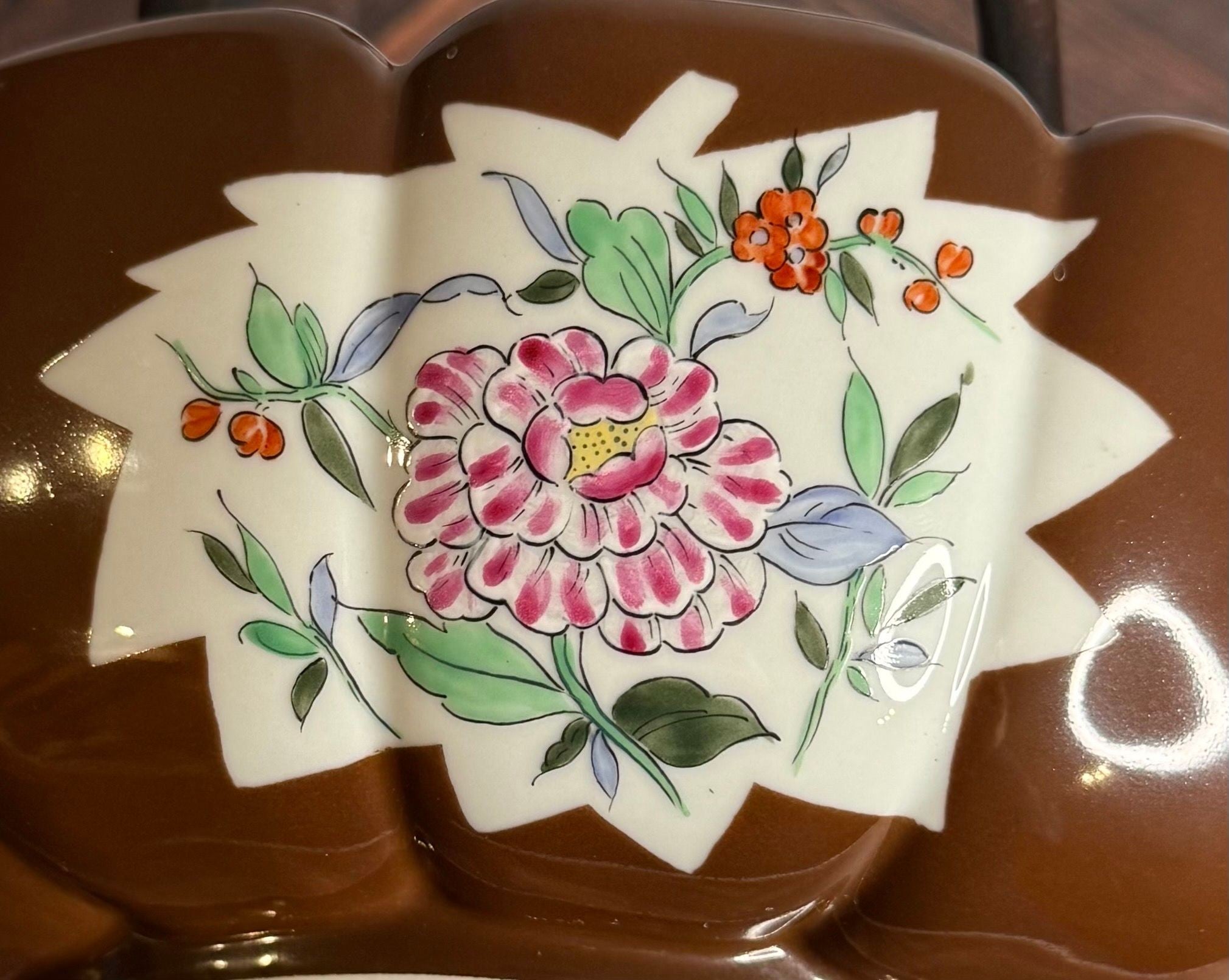 Vintage Portuguese Porcelain Centerpiece Bowl — Vista Alegre for Tiffany & Co. Hand-Painted Floral