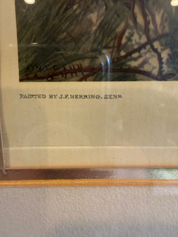 End of the Hunt, Color Print After J.F. Herring Sr., NY Graphic Society, Framed